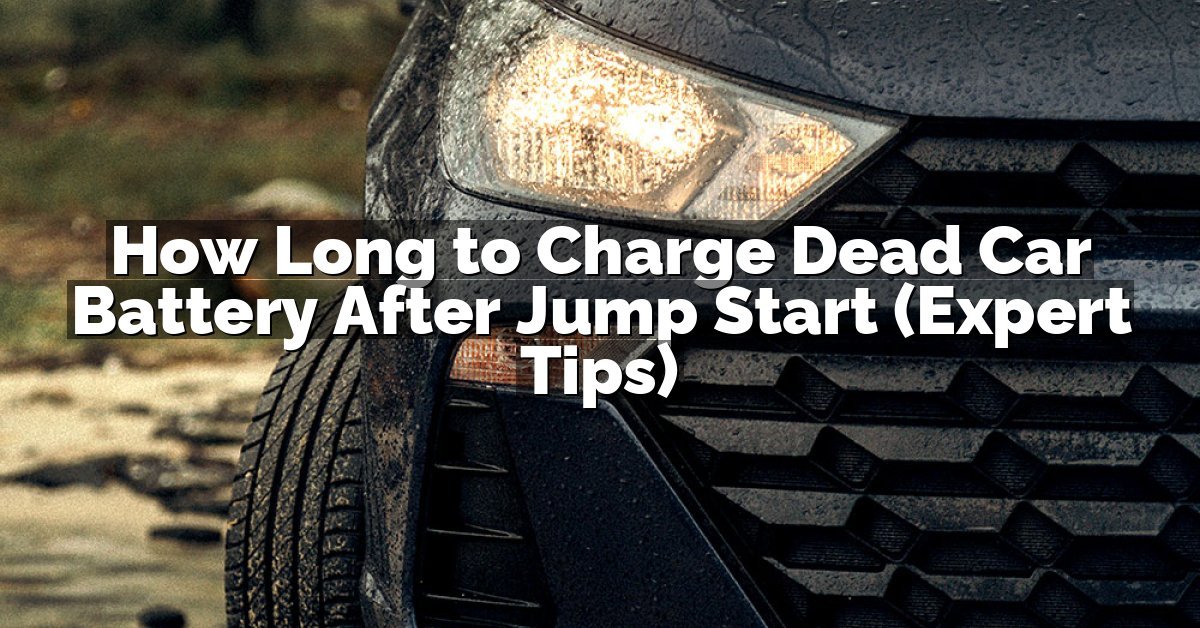 How Long to Charge Dead Car Battery After Jump Start (Expert Tips)