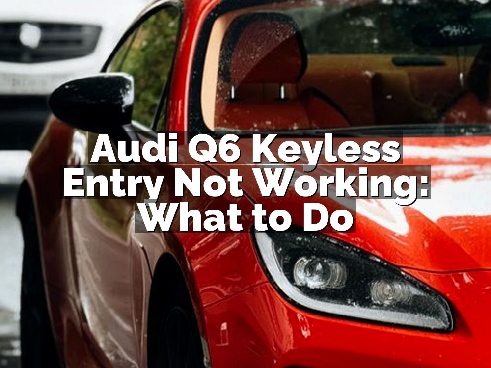 Audi Q6 Keyless Entry Not Working: What to Do