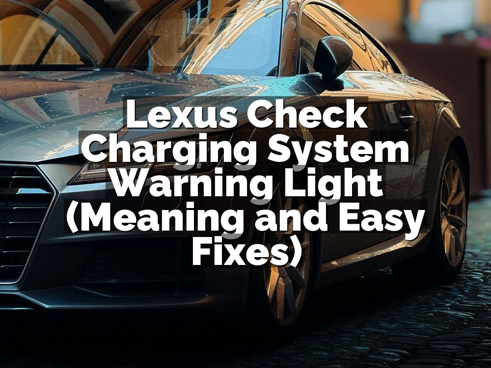 Lexus Check Charging System Warning Light (Meaning and Easy Fixes)