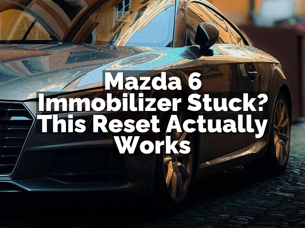 Mazda 6 Immobilizer Stuck? This Reset Actually Works
