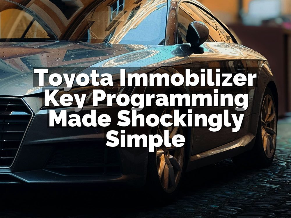 Toyota Immobilizer Key Programming Made Shockingly Simple