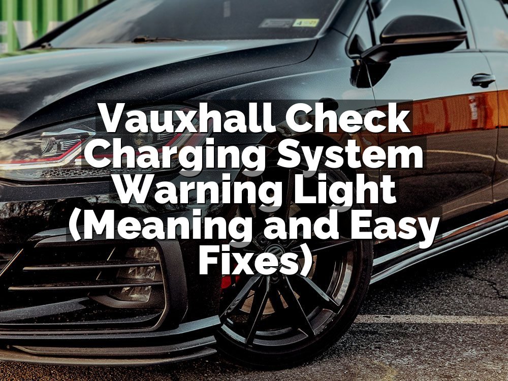 Vauxhall Check Charging System Warning Light (Meaning and Easy Fixes)