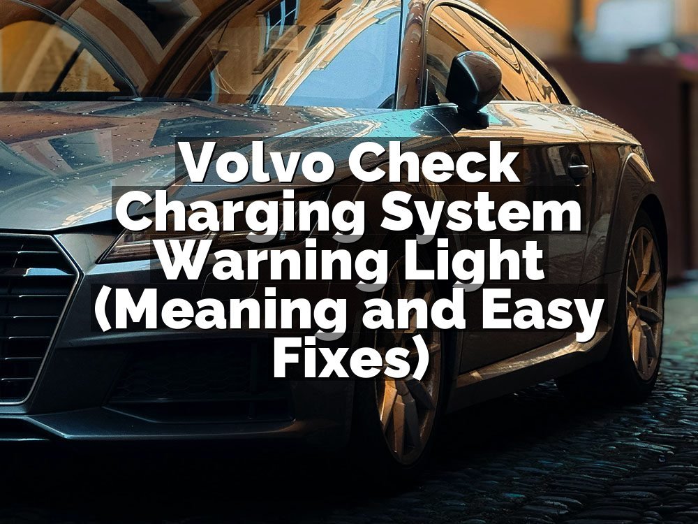 Volvo Check Charging System Warning Light (Meaning and Easy Fixes)